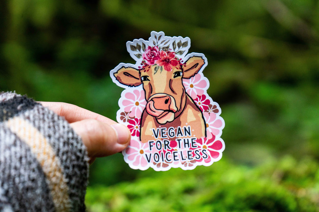 Vegan For the Voiceless Sticker