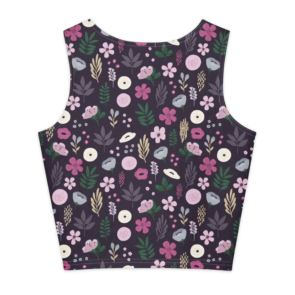 Berry Blossom Fields Cotton crop top