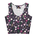 Berry Blossom Fields Cotton crop top