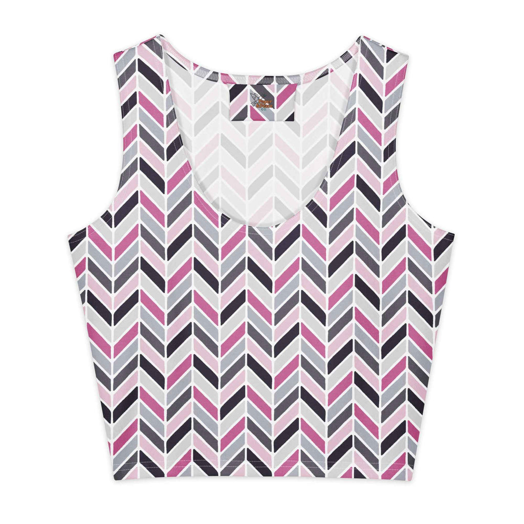 Rose Quartz Pathways Cotton crop top