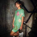 T-shirt dress - Blue Spring Floral Print