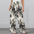Smokey Wide Leg Pants with Pockets - Strappy Style for Effortless Elegance
