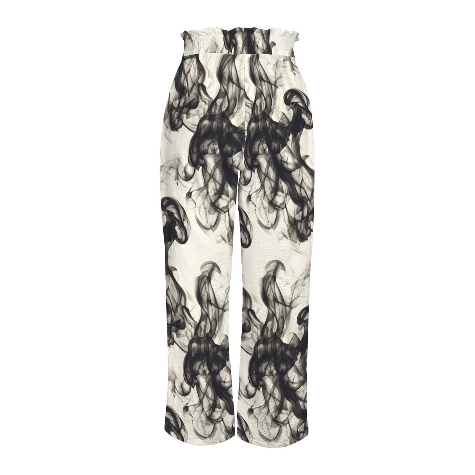Smokey Wide Leg Pants with Pockets - Strappy Style for Effortless Elegance