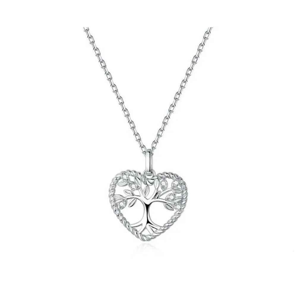 Heart of Nature Sterling Silver Tree of Life Pendant Necklace