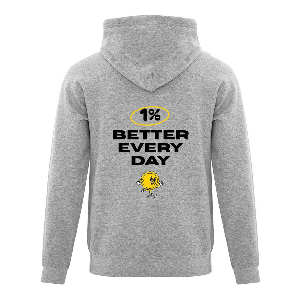 Hoodie "1% Better Everyday" brodé & imprimé
