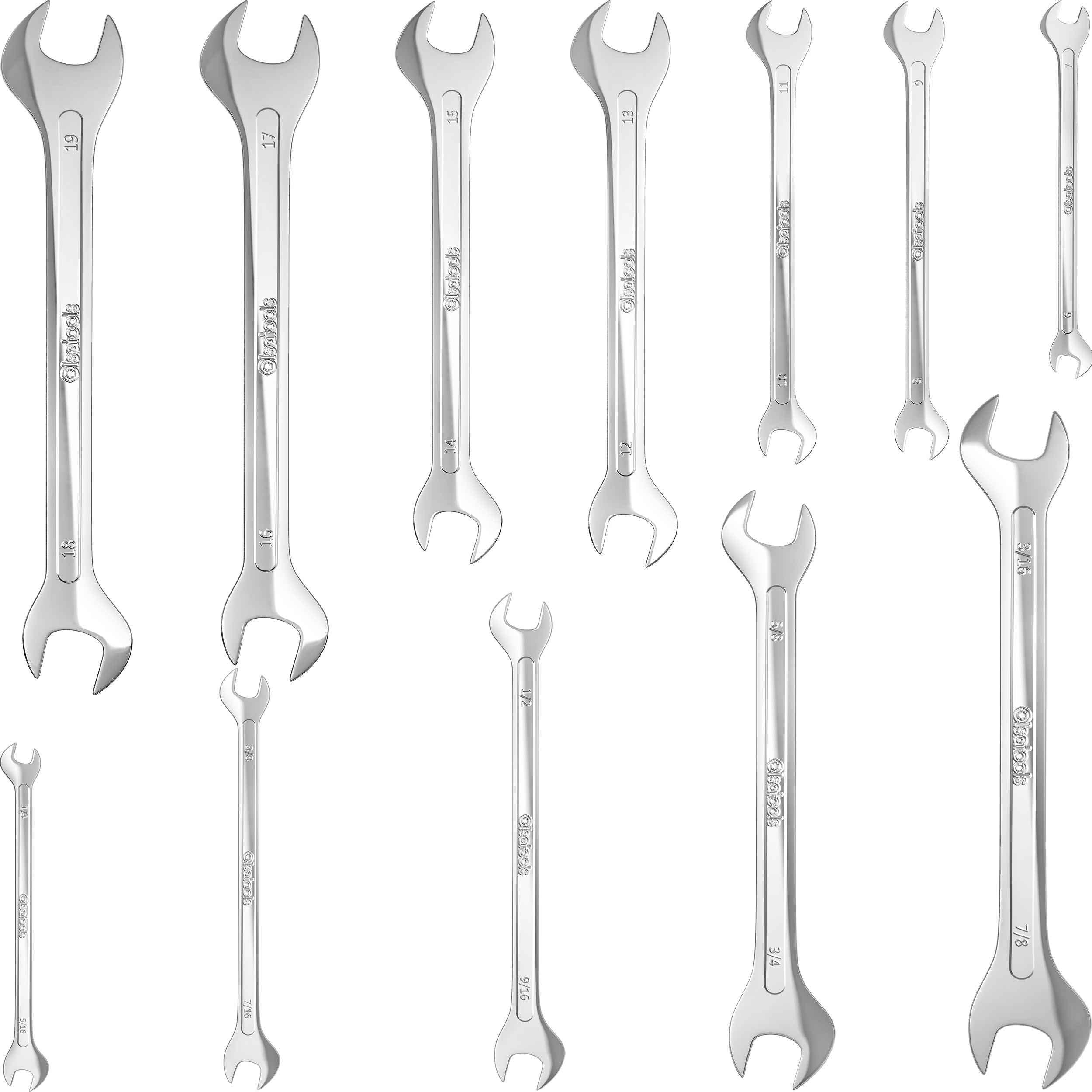 Slim Profile Wrench Set