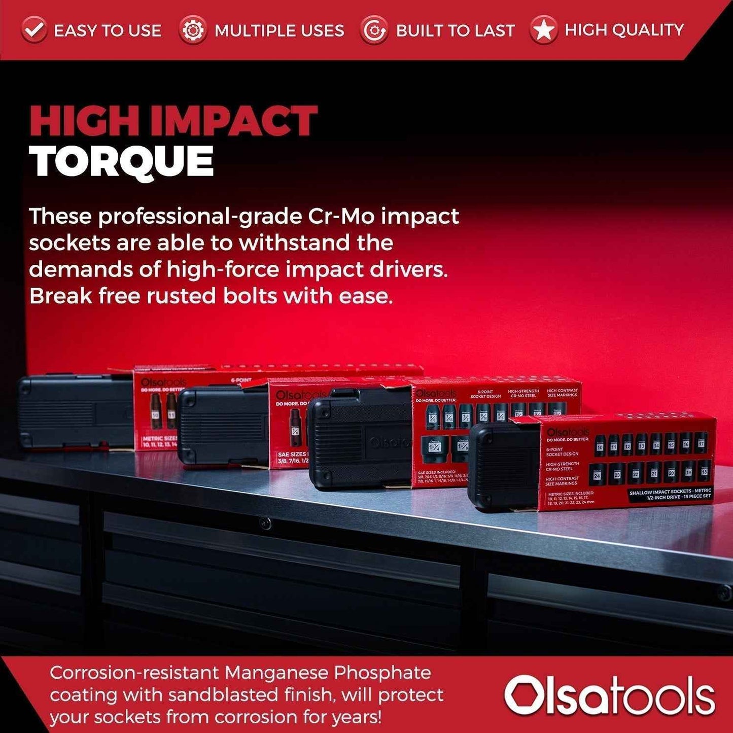 Cr-Mo Impact Sockets