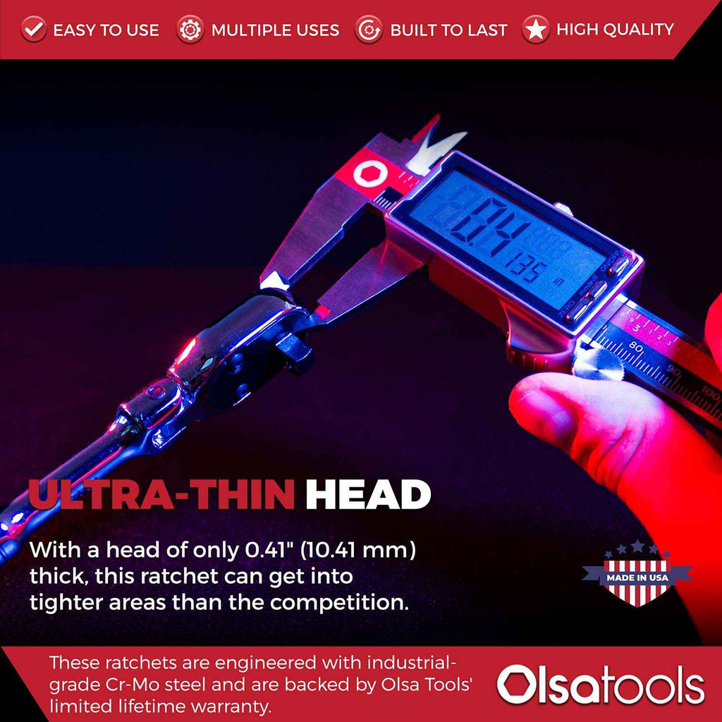 Flex Head Ratchet - 90 Tooth