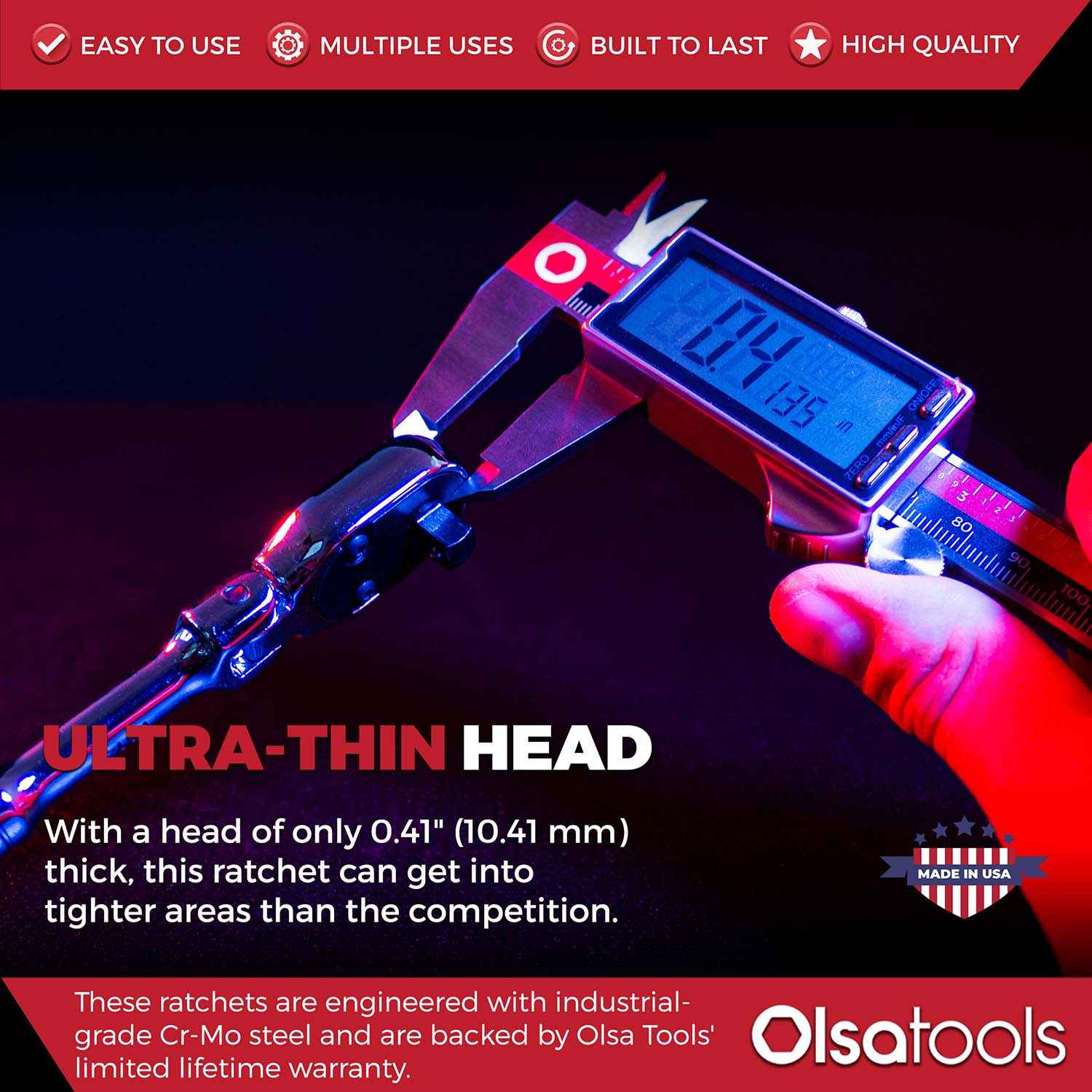 Flex Head Ratchet - 90 Tooth
