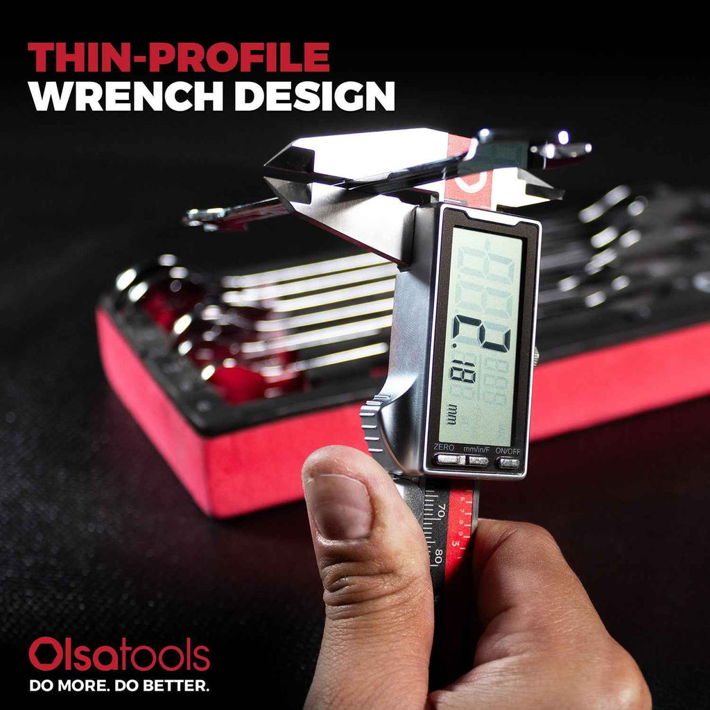 Slim Profile Wrench Set