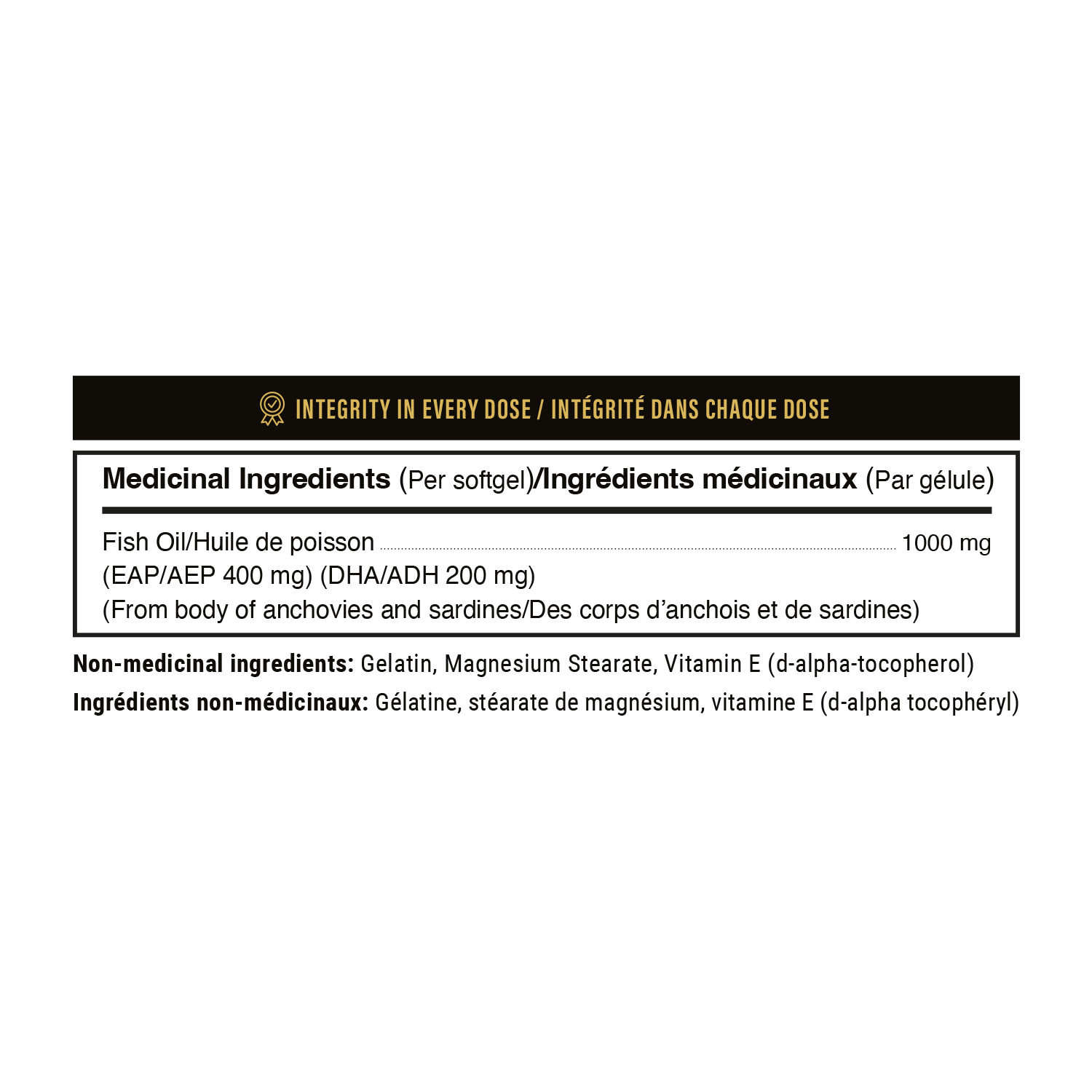 Omega-3 Fish Oil Supplement with EPA and DHA for Heart and Brain Health