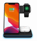 Ninja 15W Fast Wireless Charging Station - 3 in 1 Mobile Phone Charger