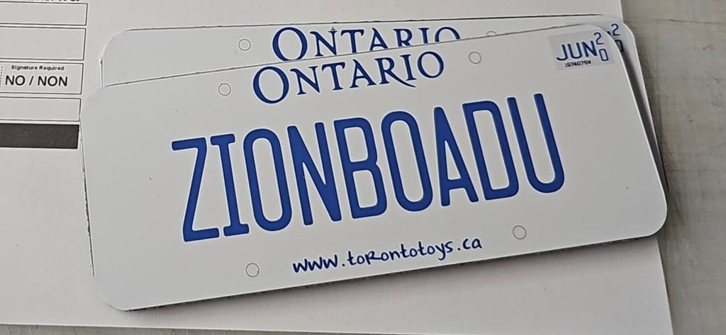 custom license plate for kids