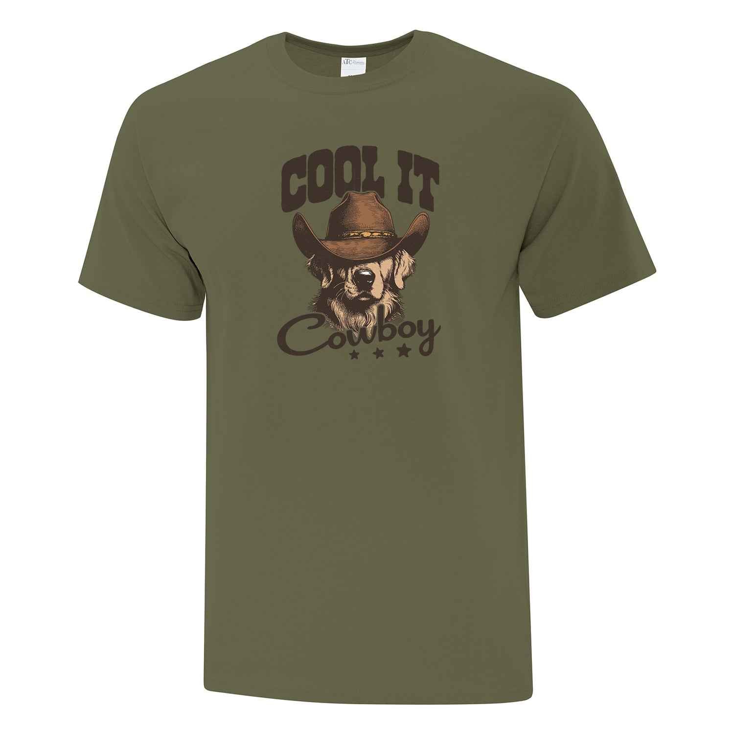 T-shirt "Cool it cowboy" imprimé