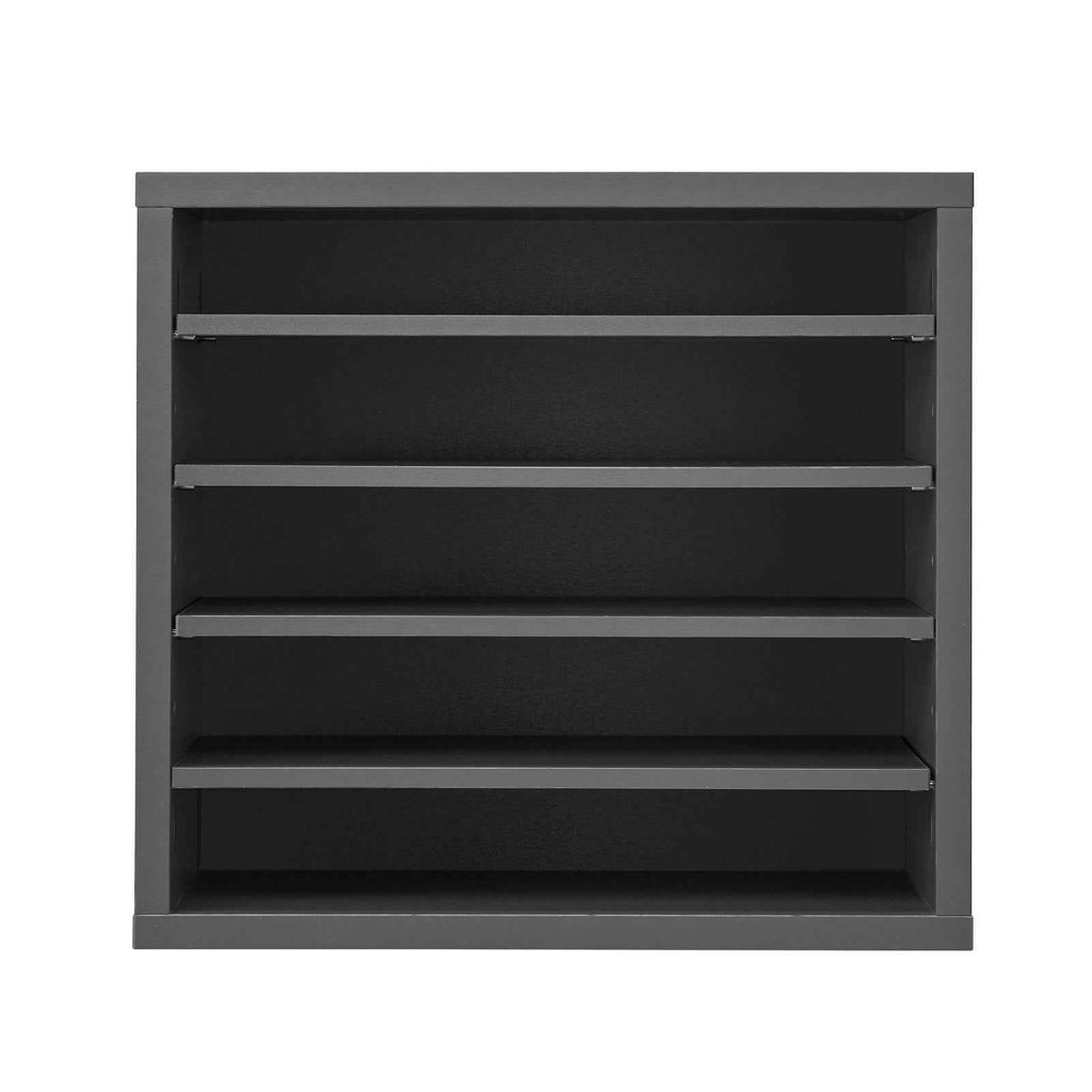 VEVOR Wooden Literature Organizer 5 Compartments with Adjustable Shelves Grey
